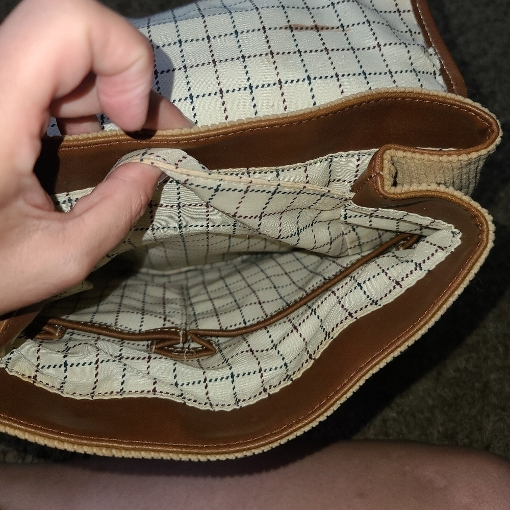 Vintage American Living Corduroy mini backpack tan - Picture 3 of 8